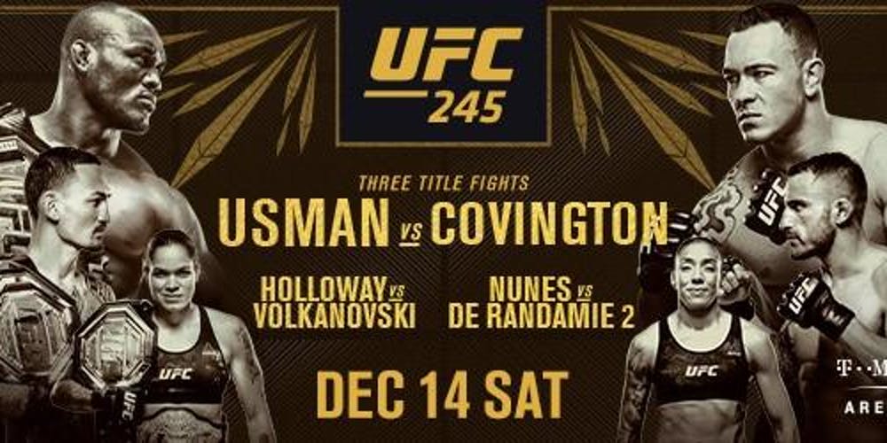 UFC 245 Usman vs Covington Live Stream
