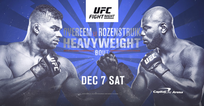 UFC Fight Night: Overeem vs Rozenstruik Live Stream