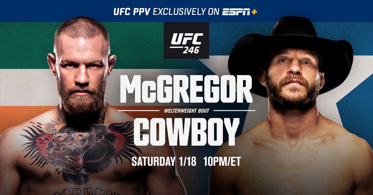 UFC 246 McGregor vs Cerrone Live Stream