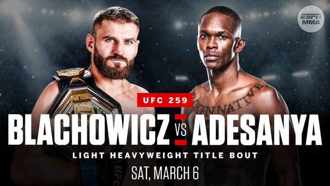 UFC 259: Blachowicz vs Adesanya