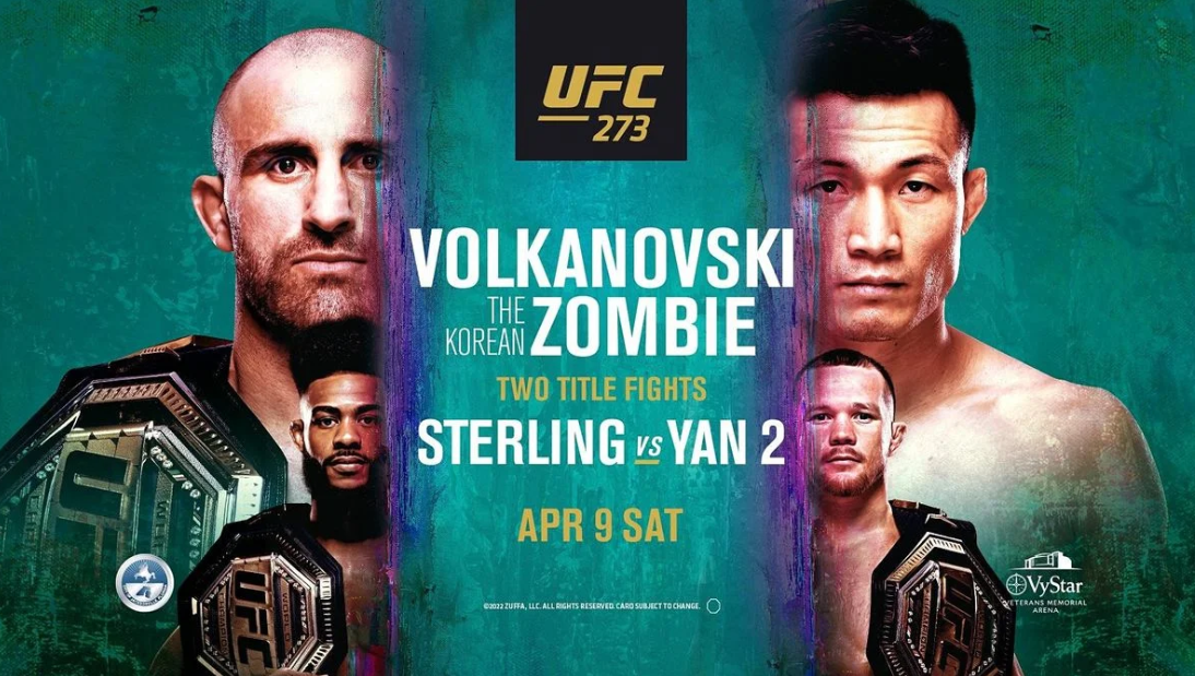 UFC 273 Volkanovski vs Korean Zombie